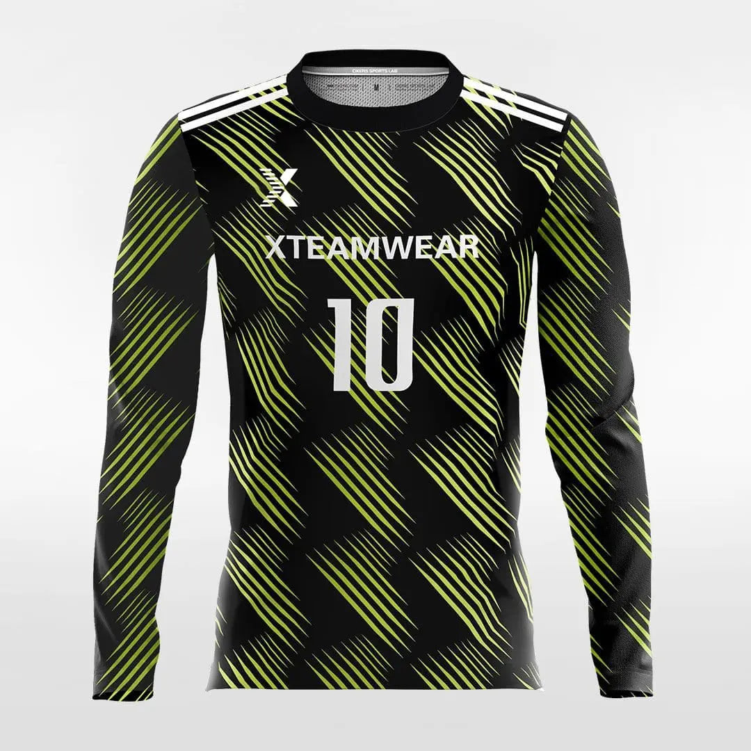 Cikers Sports Soccer Jersey Retro Ⅱ - Customized Men's Sublimated Long Sleeve Soccer Jersey
