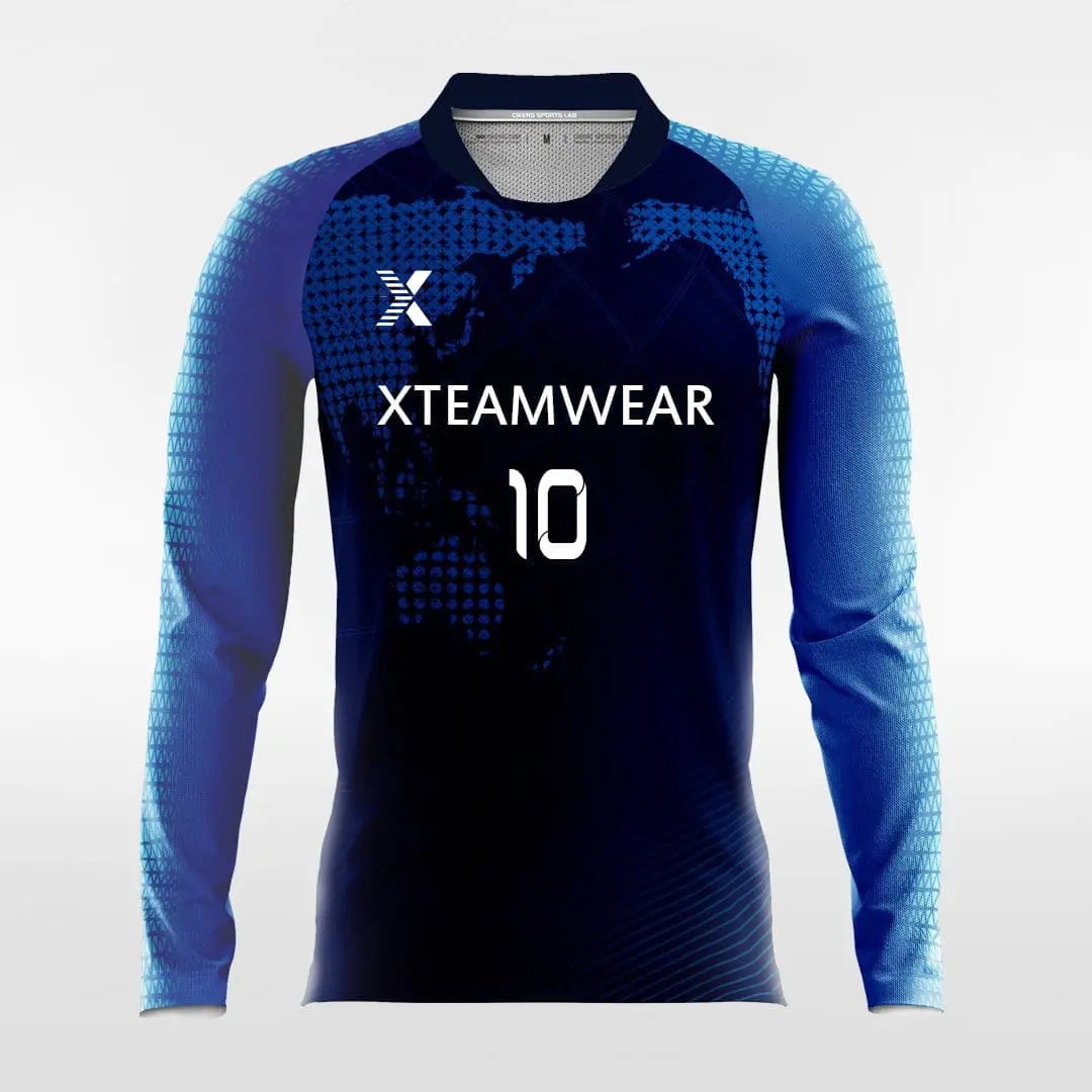 Cikers Sports Soccer Jersey Terra Firma - Customized Men's Sublimated Long Sleeve Soccer Jersey