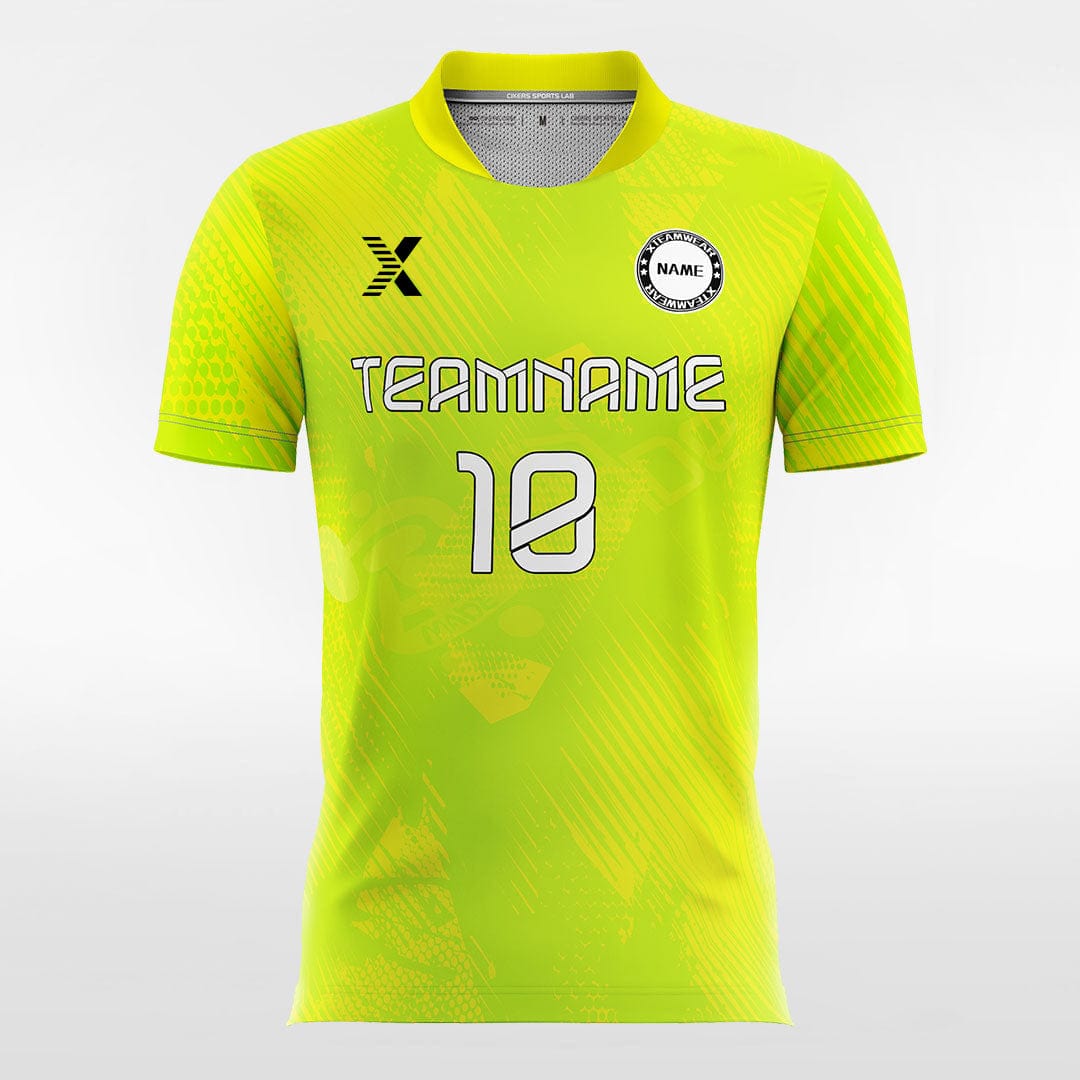 Cikers Sports Soccer Jersey Tiger - Customized Men's Fluorescent Sublimated Soccer Jersey