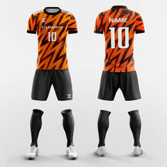 Cikers Sports Soccer Uniforms Orange / S Pop Camouflage - All Over Sublimation Print Soccer Kits Short Sleeve