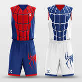 Cikers Sports Spiderman - Customized Reversible Sublimated Basketball Set