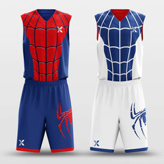 Cikers Sports Spiderman - Customized Reversible Sublimated Basketball Set