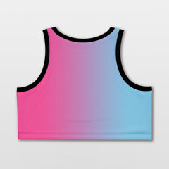 Cikers Sports Tank Top Setting Sun - Customized Women Crop Top Vest Loose Workout