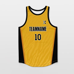 Cikers Sports Tank Top Yellow / S Animal Print - Customized Basketball Jersey Top Design