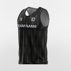 Cikers Sports Training Bibs Black / L Color Stripe - Sport Training Bibs Custom Black Design Online