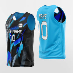 Cikers Sports Training Bibs Blue-Black / L Glacier - Custom Reversible Training Bibs Sublimated