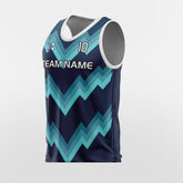 Cikers Sports Training Bibs Cyan &Navy Blue / S Cyan Wave Light - Training Bibs Custom Sublimation Design