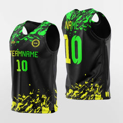 Cikers Sports Training Bibs Green-Black-Yellow / L Pop Camouflage - Custom Training Bibs Sublimation Design