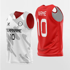 Cikers Sports Training Bibs Grey-Red / L Cool Grey/Red - Custom Reversible Training Bibs Sublimated