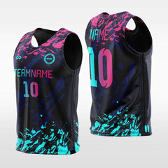 Cikers Sports Training Bibs Pink-Navy-Green / L Pop Camouflage - Custom Training Bibs Sublimation Design