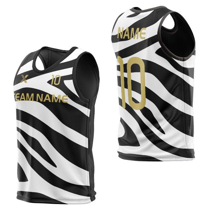 Cikers Sports Training Bibs White / L Classic Zebra Print - Custom Training Bibs Sublimation Design