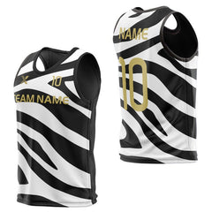 Cikers Sports Training Bibs White / L Classic Zebra Print - Custom Training Bibs Sublimation Design
