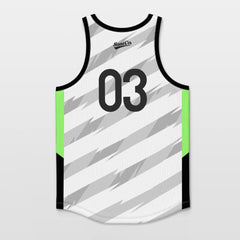 Cikers Sports Velocity - Customized Basketball Jersey Top Stripe Design