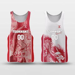 Cikers Sports Vest Red / S Dragon Hunt - Customized Reversible Basketball Jersey Top Quick Dry