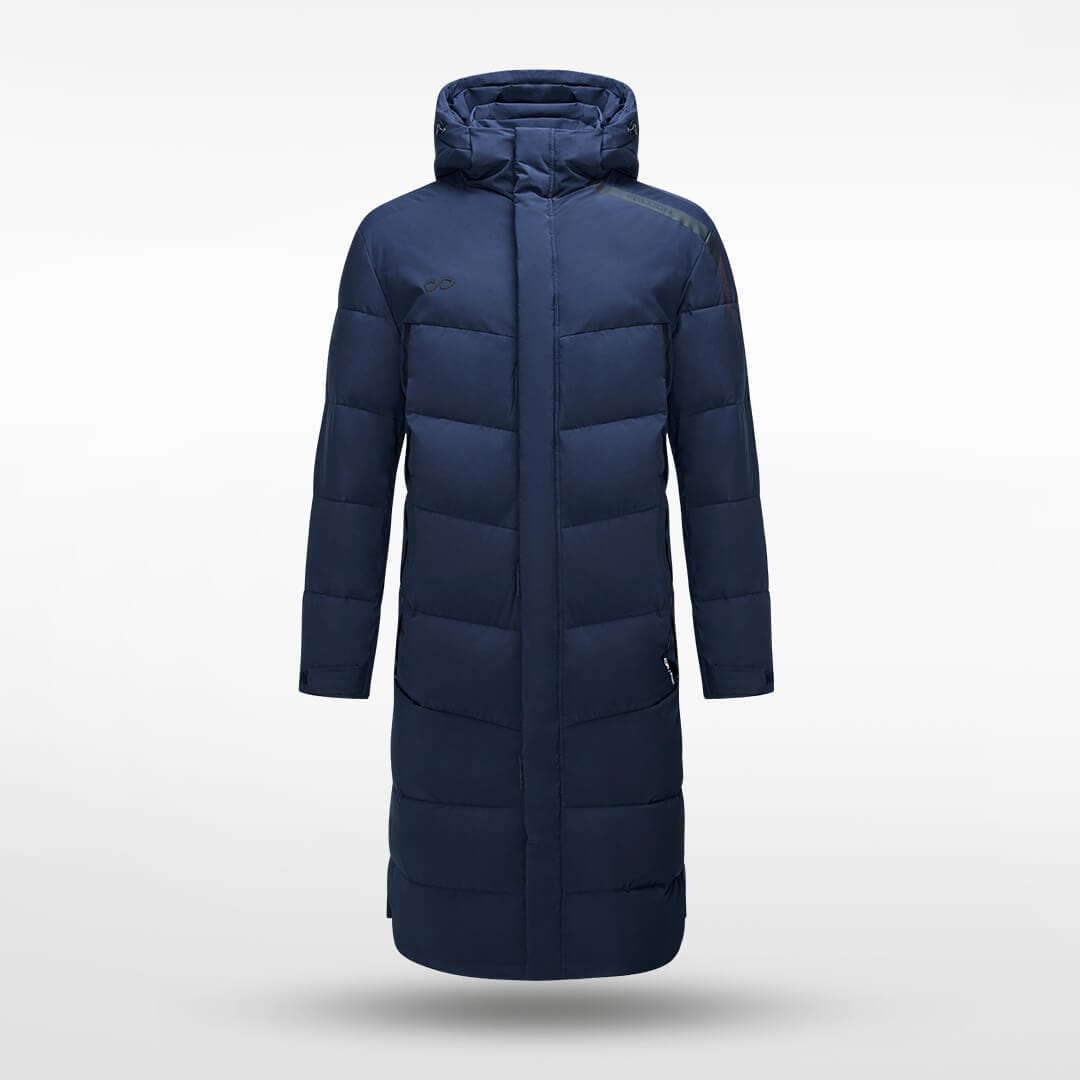 Cikers Sports Warm-Ups Falcon - Winter Warm Navy Long Cotton Jacket