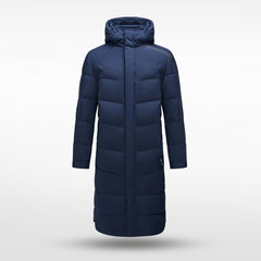 Cikers Sports Warm-Ups Falcon - Winter Warm Navy Long Cotton Jacket