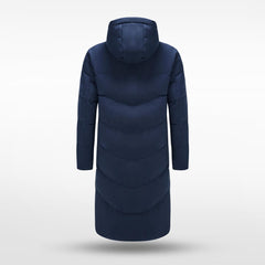 Cikers Sports Warm-Ups Falcon - Winter Warm Navy Long Cotton Jacket