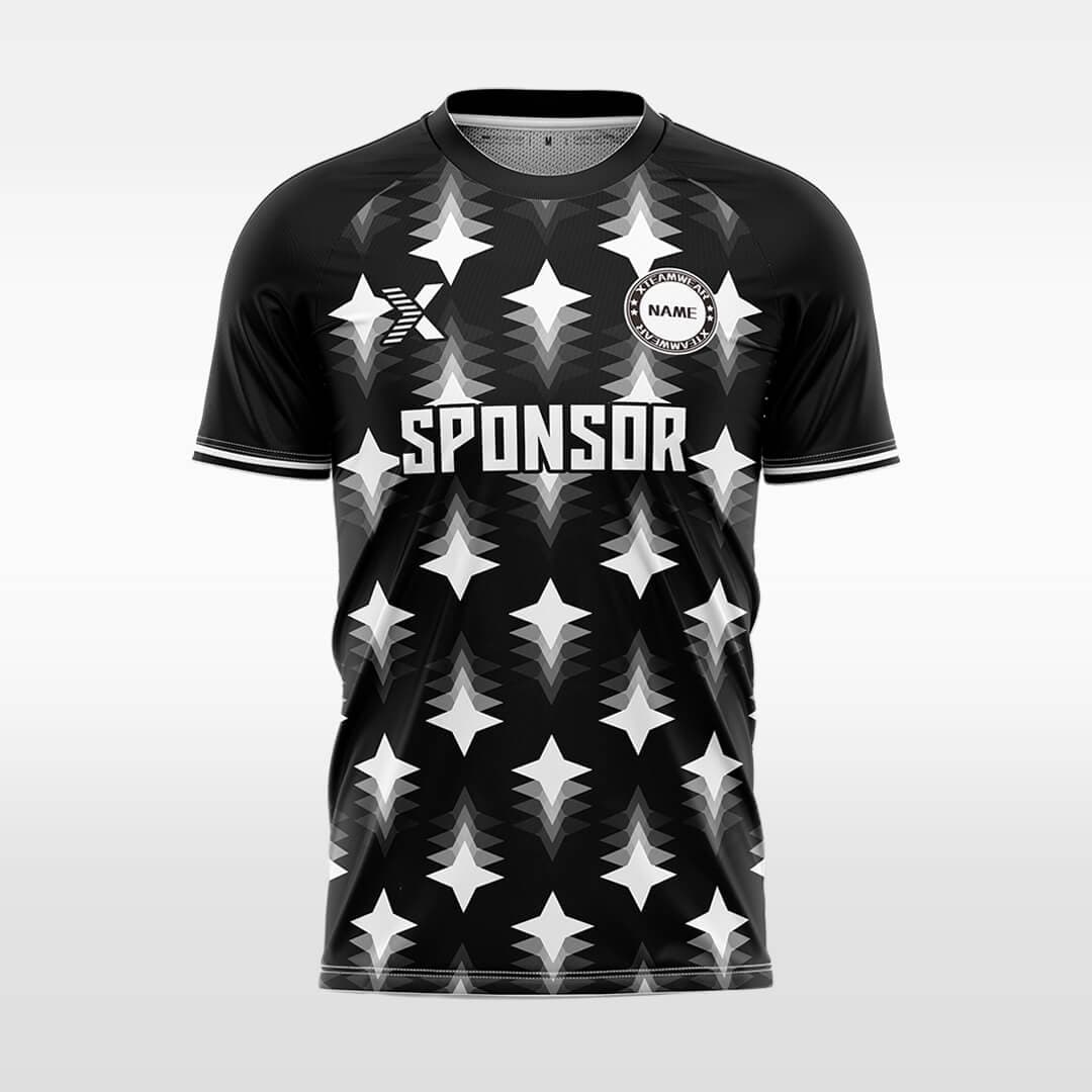 Cikers Sports White / S Four Pointed Star- Custom Design Soccer Jersey for Men Sublimation