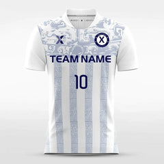 Cikers Sports White / S Silk Road - Customized Men's Sublimated Soccer Jersey