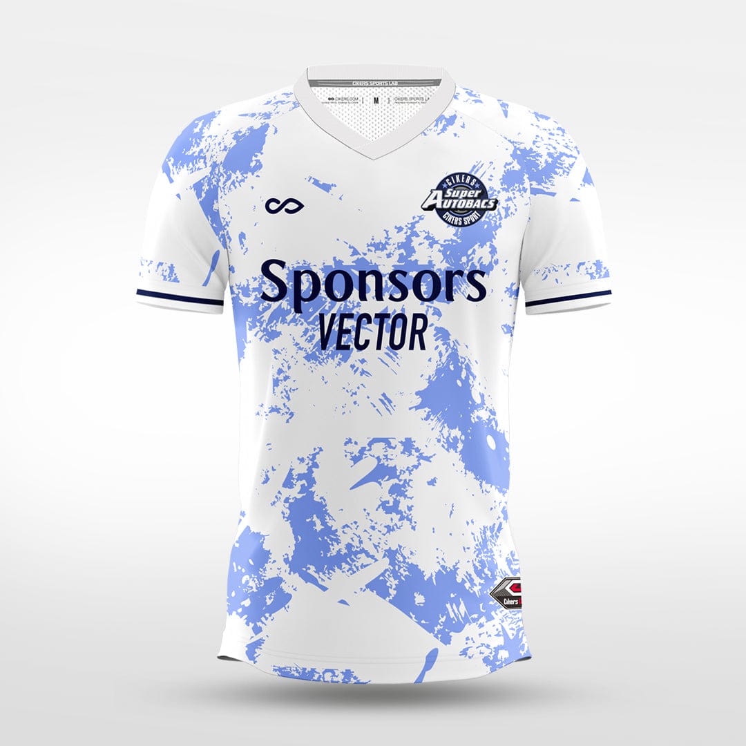 Cikers Sports white / S The Rhythm of the Sea - Custom Soccer Jersey for Men Sublimation - WS201GYWA3