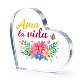 CusPrinting 100*100*14mm: Classic Heart Crystal-Acrylic Plaque (Compact) - Professional Recognition & Award Keepsake