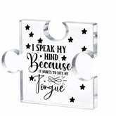 CusPrinting 100*125*14mm: Custom Jigsaw Puzzle Acrylic Block (Medium) - Team Synergy & Connection Achievement Award