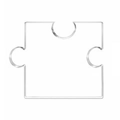 CusPrinting 100*125*14mm: Custom Jigsaw Puzzle Acrylic Block (Medium) - Team Synergy & Connection Achievement Award