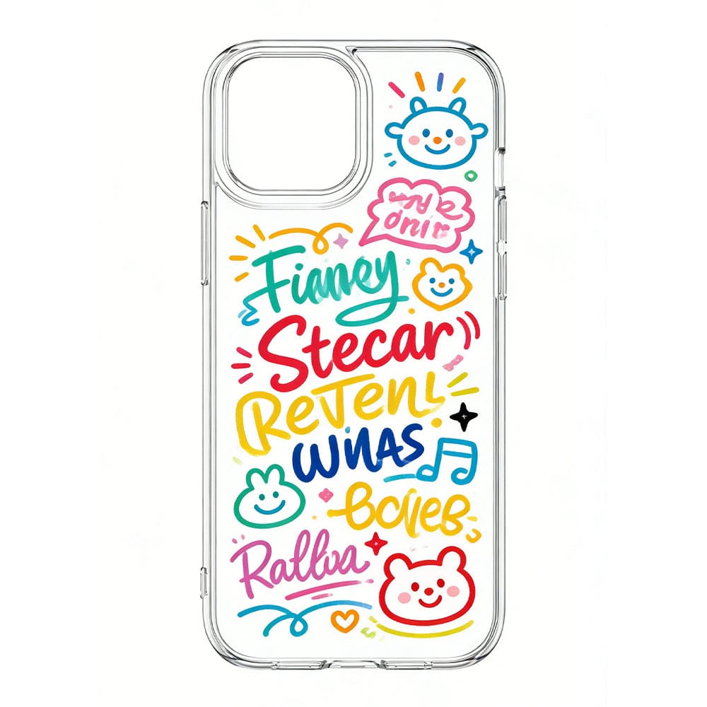 CusPrinting Customizable phone cases - Kawaii Graffiti Art Cover for iPhone 13 Pro