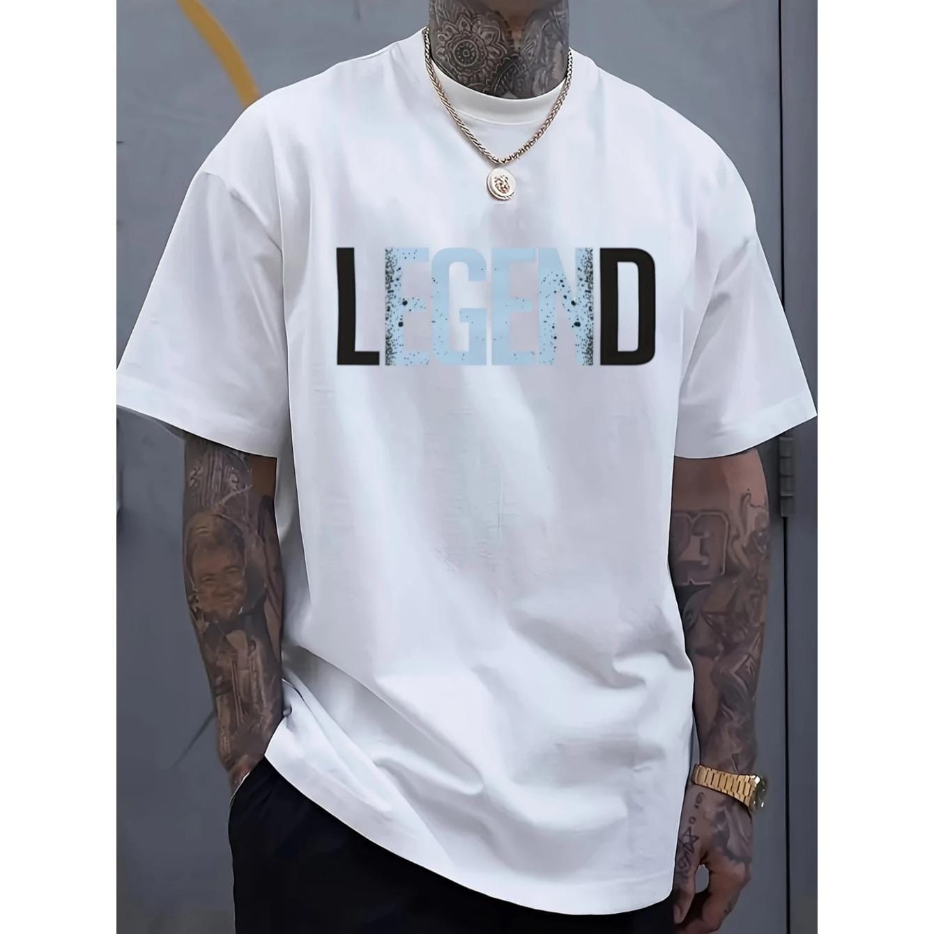 CusPrinting Fashionable Printed Men'S T-Shirt, with a Simple Cut That Highlights Masculinity, Made of Pure Cotton Material, Combining Steady Solid Color with Vibrant Printing, Comfortable And Breathable, a Must-Have Classic for Summer