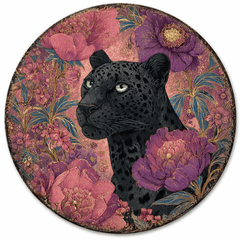 CusPrinting Personalized Round Metal Plaque (20cm) - Wildlife & Artistic Mascot Series