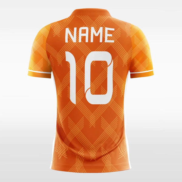 Design Orange Soccer Jerseys, Orange Football Shirts Print-XTeamwear