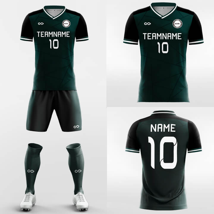 Dark Green-Custom Soccer Jerseys Kit Sublimated Design-XTeamwear