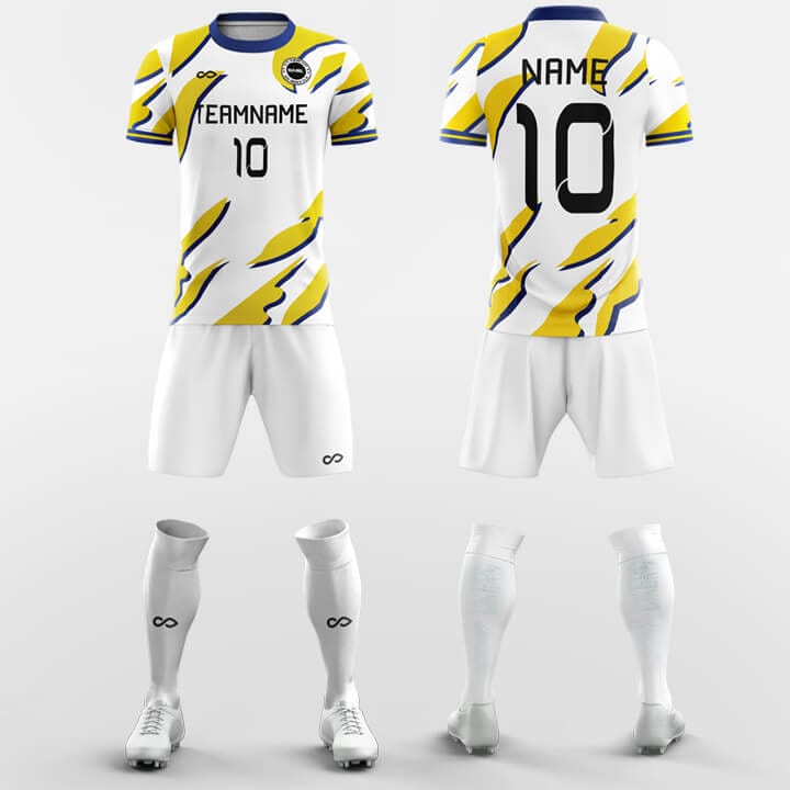 Fashion Yellow and Black - Women Custom Soccer Jerseys Design-XTeamwear