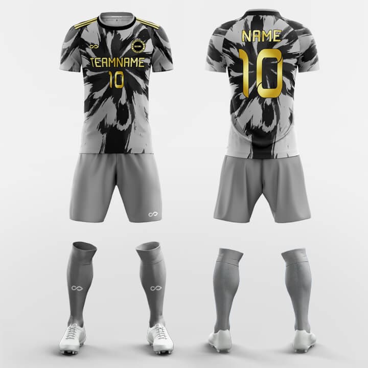 Black Gold - Custom Soccer Jerseys Kit Sublimated Design