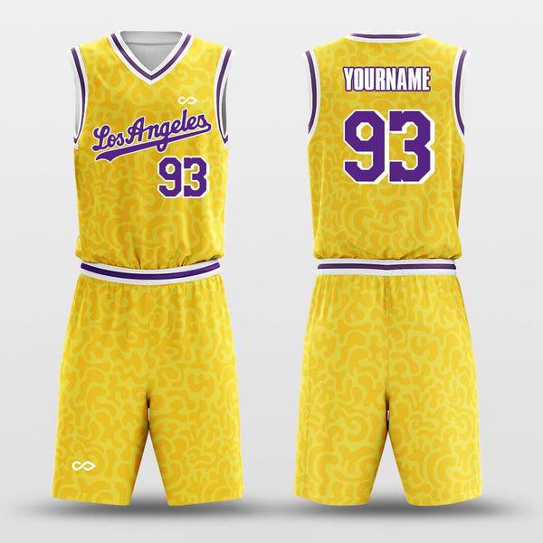 Los Angeles Lakers Kids Compression Shirt M