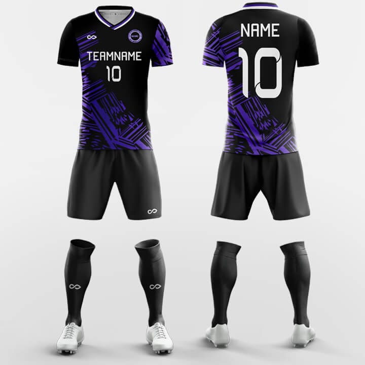 purple and black jersey