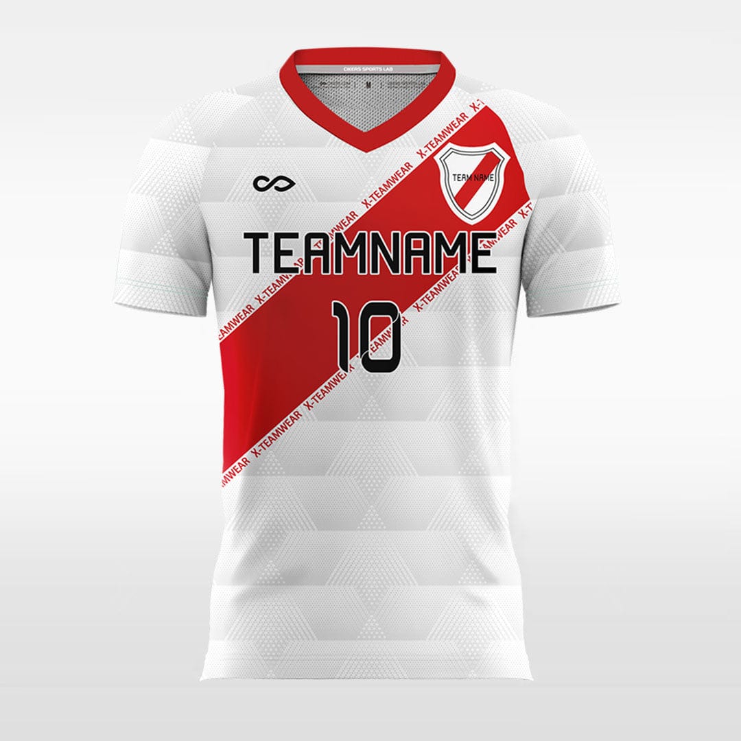 Retro Ribbon - Women Custom Soccer Jerseys Design White-XTeamwear