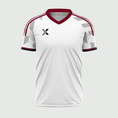 XTeamwear 2026 Global Elite Series - Custom Design Soccer Jersey for Men Sublimation(Rose red and white)