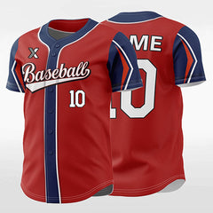 XTeamwear Apple - Customized Men's Sublimated Button Down Baseball Jersey