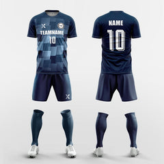 XTeamwear Basketball Jersey blue / S Custom Team Soccer Uniform Set – Solid Color Kit with Geometric Pattern