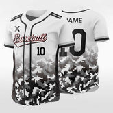 XTeamwear Black Square - Customized Men's Sublimated Button Down Baseball Jersey