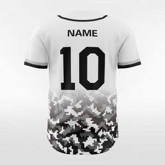 XTeamwear Black Square - Customized Men's Sublimated Button Down Baseball Jersey
