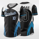 XTeamwear Blackfish - Customized Men's Sublimated Button Down Baseball Jersey