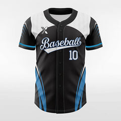 XTeamwear Blackfish - Customized Men's Sublimated Button Down Baseball Jersey