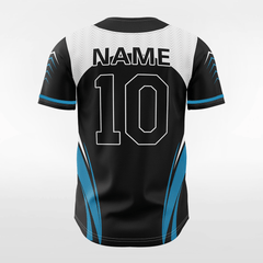 XTeamwear Blackfish - Customized Men's Sublimated Button Down Baseball Jersey