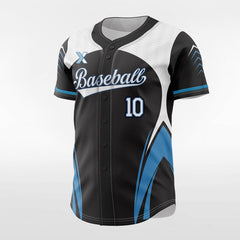 XTeamwear Blackfish - Customized Men's Sublimated Button Down Baseball Jersey