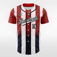XTeamwear Blood City - Customized Men's Sublimated Button Down Baseball Jersey