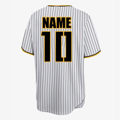 XTeamwear Bumblebee - Customized Men's Sublimated Button Down Baseball Jersey