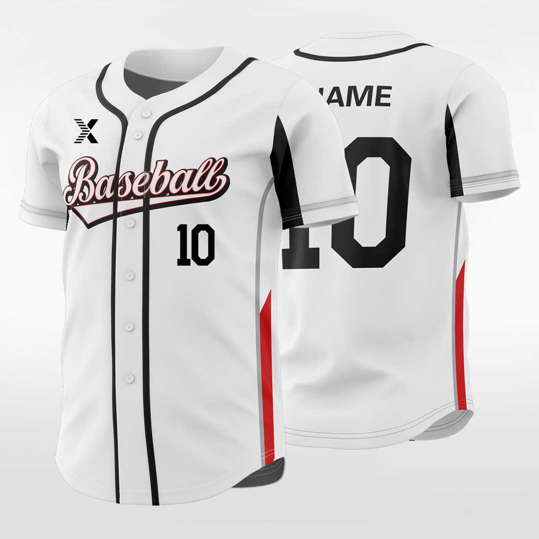 XTeamwear Classic - Customized Men's Sublimated Button Down Baseball Jersey