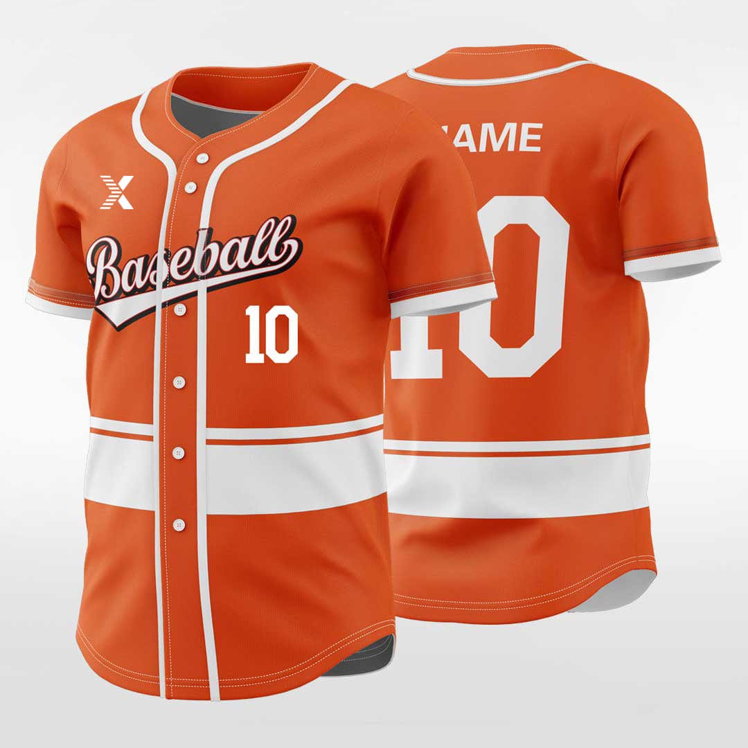 XTeamwear Classic2 - Customized Men's Sublimated Button Down Baseball Jersey